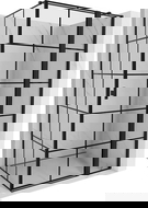 Mexen Mist T dešinė atveriama dušo kabina 110 x 75 cm, juodas tinklelis, juoda - 8A4T-110-075-70-77-P