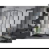 Mexen Apia stumdomos dušo kabina 120 x 80 cm, skaidri, chromuota + Flat padėklas, juodas - 840-120-080-01-00-4070