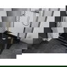 Mexen Apia stumdomos dušo kabina 120 x 80 cm, skaidri, chromuota + Flat padėklas, juodas - 840-120-080-01-00-4070
