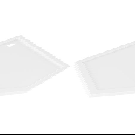 Mexen Flow pentagoninė plokščia dušo padėklas kairysis 100 x 80 cm, balta blizgi - 46P108010L