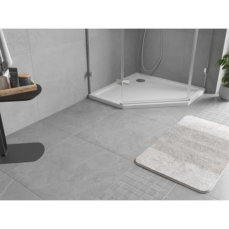 Mexen Flow penkiakampė plona 100 x 100 cm dušo padėklas, baltas blizgus - 46P101010