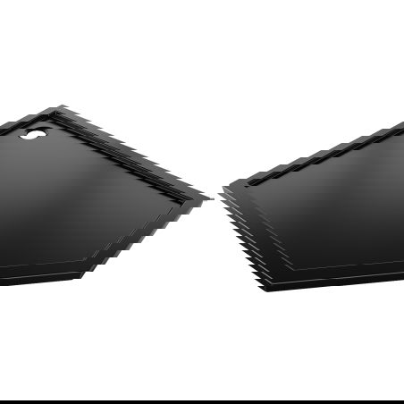 Mexen Flow penkiakampė dušo padėklas plonas kairė 90 x 80 cm, juoda matinė - 46P708090L