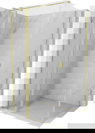 Mexen Mist T atveriama dušo kabina 95 x 110 cm, skaidri, šlifuotas auksas - 8A4T-095-110-55-00