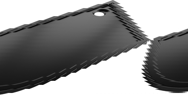 Mexen Flow pusapvalė asimetrinė plona dešinė dušo padėklas 100 x 80 cm, juodas matinis - 46Q708010R