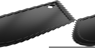 Mexen Flow pusapvalis asimetrinis plonas dešinysis dušo padėklas 100 x 90 cm, juodas matinis - 46Q709010R