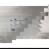 Mexen Flow+ penkiakampė dušo padėklas dešinė 100 x 80 cm, baltas blizgus - 46P108010RH