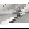 Mexen Flow+ penkiakampis padėklas, dešinysis, 100 x 90 cm, baltas blizgus - 46P109010RH