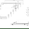 Mexen Flow+ dešimtasis penkiakampis, dešinysis 100 x 80 cm, juodas matinis - 46P708010RH