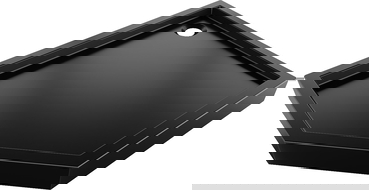 Mexen Flow+ penkiakampė dušo padėklas dešinysis 100 x 80 cm, juodas matinis - 46P708010RH