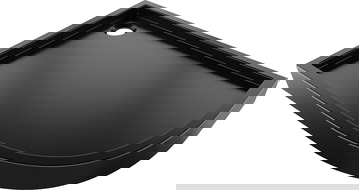 Mexen Flow+ pusapvalė asimetrinė kairysis dušo padėklas 100 x 80 cm, juoda matinė - 46Q708010LH