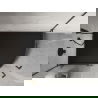 Mexen Flow+ pusapvalis asimetrinis kairysis dušo padėklas 100 x 80 cm, juodas matinis - 46Q708010LH