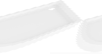 Mexen Flow+ pusapvalė asimetrinė dušo padėkliukas dešinysis 100 x 90 cm, baltas blizgus - 46Q109010RH