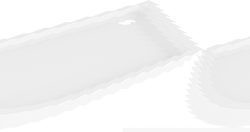 Mexen Flow+ pusapvalės asimetriškos dešinės pusės dušo padėklas 100 x 90 cm, blizgi balta - 46Q109010RH