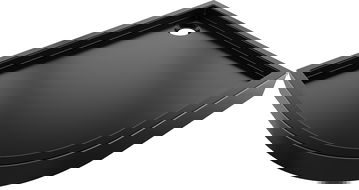 Mexen Flow+ asimetrinis pusapvalis dušo padėklas, dešinysis, 100 x 90 cm, juodas matinis - 46Q709010RH