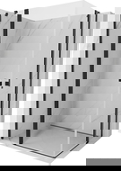 Mexen Mist Duo pakabinamas dušas 90 x 70 cm, permatomas, juodas - 8A4-090-070-70-00