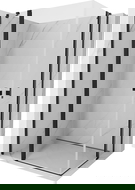 Mexen Mist Dviguba atveriama dušo kabina 105 x 75 cm, skaidri, juoda - 8A4-105-075-70-00