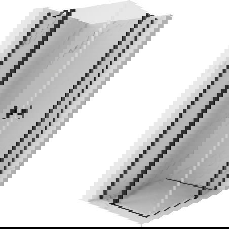 Mexen Mist Duo varstoma dušo kabina 105 x 105 cm, skaidri, juoda - 8A4-105-105-70-00