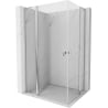 Mexen Mist L Duo atveriama dušo kabina 120 x 90 cm, skaidri, chromuota - 8A4L-120-090-01-00
