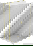 Mexen Mist T dušo kabina su stumdomomis durimis 100 x 120 cm, skaidri, auksu šukuota - 8A4T-100-120-55-00