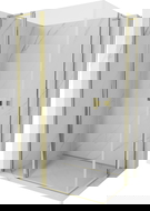 Mexen Mist L Duo dušo kabina su varstomomis durimis 115 x 110 cm, permatoma, auksinė - 8A4L-115-110-50-00