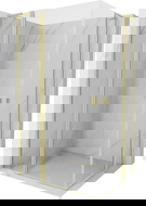 Mexen Mist L Duo prausimosi kabina su varstomomis durimis 110 x 95 cm, permatoma, šlifuotas auksas - 8A4L-110-095-55-00