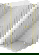 Mexen Mist L Duo varstoma dušo kabina 110 x 100 cm, permatomi, aukso šepečiu - 8A4L-110-100-55-00