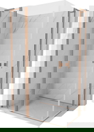 Mexen Mist L Duo dušo kabina, varstoma, 100 x 90 cm, skaidri, šlifuota varis - 8A4L-100-090-65-00