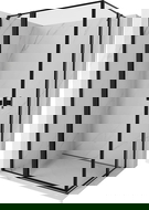 Mexen Mist Duo varstoma dušo kabina 100 x 95 cm, juodas rėmas, juoda - 8A4-100L-095P-70-70