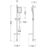 Mexen DQ54 stumdomas dušo komplektas, Juoda - 785544581-71