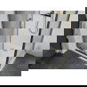 Mexen Apia stumdomos dušo durys 120 x 100 cm, skaidrios, auksinės + Flat padėklas, baltas- 840-120-100-50-00-4010G