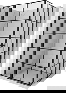 Mexen Mist Duo atveriama dušo kabina 90 x 70 cm, juodas tinklelis, juoda - 8A4-090L-070P-70-77