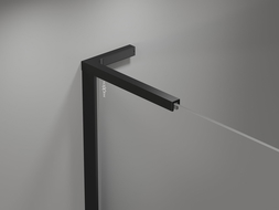 Mexen Mist L Duo varstoma dušo kabina 115 x 115 cm, juodas tinklelis, juoda - 8A4L-115L-115P-70-77