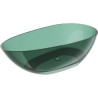 Mexen Glass Laisvai stovinti permatoma vonia 170 x 85 cm, žydra, chromuota kamštis - 58061708511