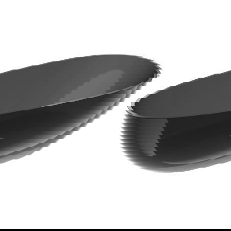 Mexen Glass juoda laisvai pastatoma vonia skaidri 170 x 85 cm, chromuotas dangtelis - 58061708513