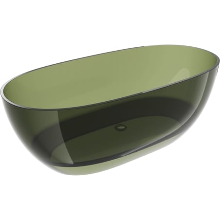 Mexen Pure alyvuogių laisvai stovinti vonia permatoma 170 x 80 cm, chromuotas kamštis - 58071708001