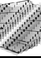 Mexen Mist Duo dušo kabina varstoma 110 x 95 cm, juodas tinklelis, juodas - 8A4-110L-095P-70-77