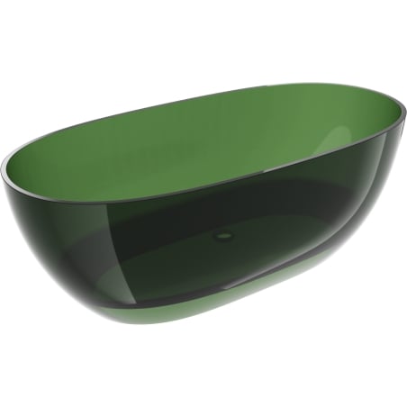 Mexen Pure miško laisvai pastatoma skaidri vonia 170 x 80 cm, chrominis ventilis - 58071708002