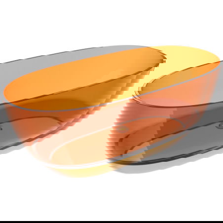 Mexen Pure rūdžių spalvos laisvai pastatoma vonia permatoma 170 x 80 cm, chromuotas kamštis - 58071708006