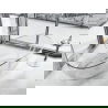 Mexen Pure skaidri laisvai stovinti vonia permatoma 170 x 80 cm, chromuotas kamštis - 58071708008