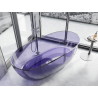 Mexen Pure permatoma laisvai stovinti vonia 170 x 80 cm, tamsi skalūnų mėlyna, chromuota kamštis - 58071708010