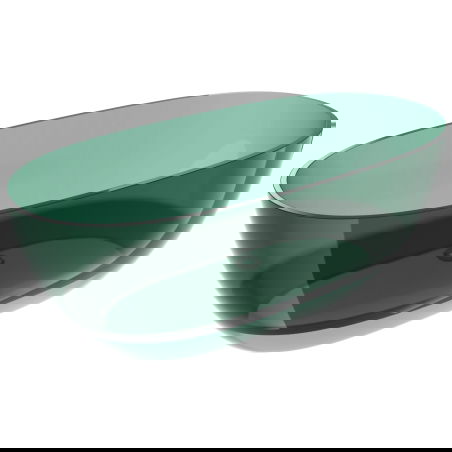 Mexen Pure teal laisvai stovinti permatoma vonia 170 x 80 cm, chromo kamštis - 58071708011