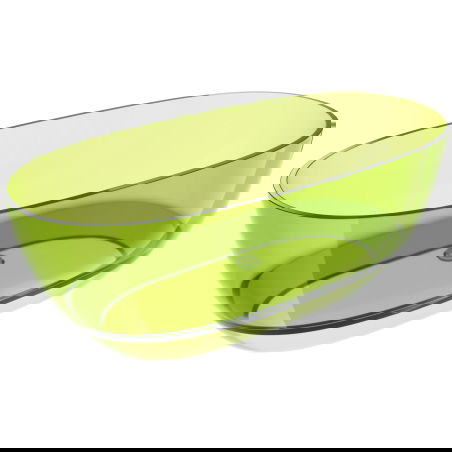 Mexen Pure lime laisvai pastatoma vonia permatoma 170 x 80 cm, chromuotas kamštis - 58071708012