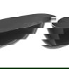 Mexen Pure black laisvai pastatoma vonia permatoma 170 x 80 cm, chromuotas kamštis - 58071708013
