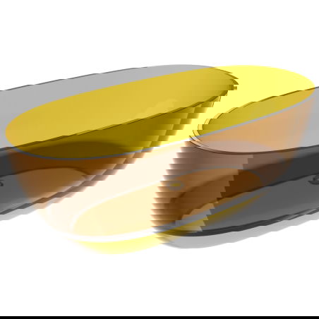 Mexen Pure medaus spalvos laisvai stovinti vonia permatoma 170 x 80 cm, chromuotas nutekėjimo kamštis - 58071708015