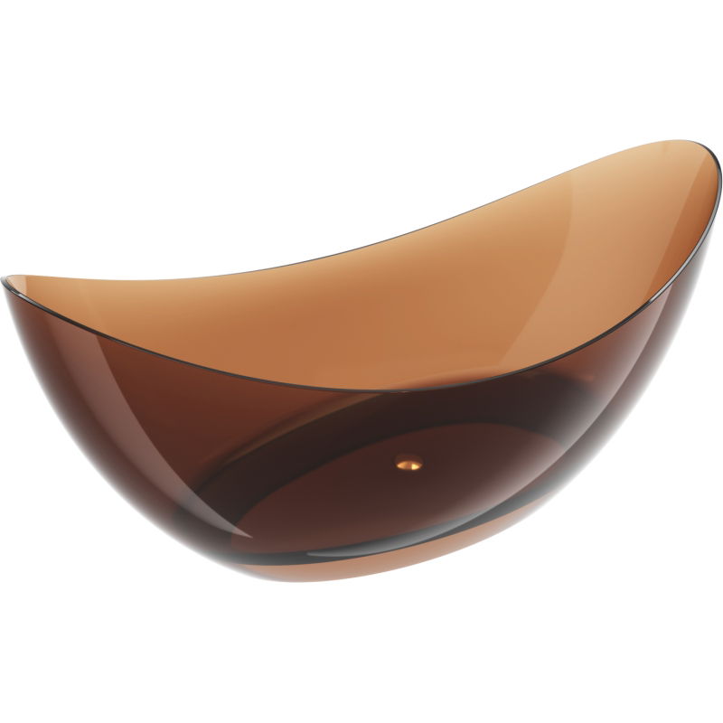 Mexen Vea earth laisvai pastatoma skaidri vonia 180 x 80 cm, chromuotas kamštis - 58091808005