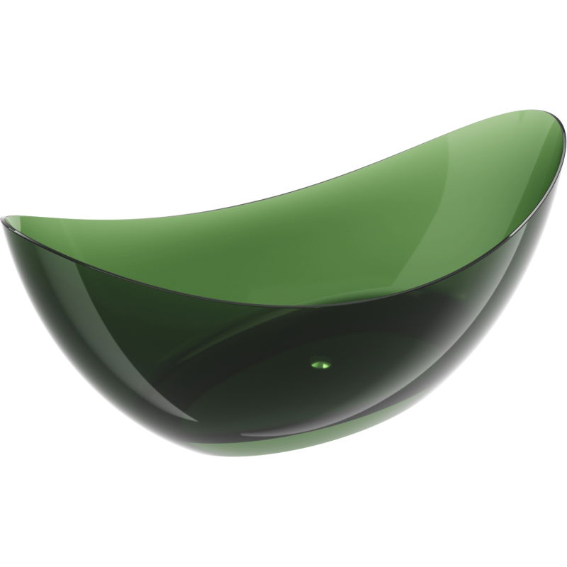 Mexen Vea miško laisvai stovinti vonia skaidri 180 x 80 cm, chromo kamštis - 58091808002