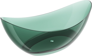 Mexen Vea stalinis vonia, skaidrus 180 x 80 cm, teal, chromuotas kamštis - 58091808011