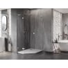 Mexen Lunar L penkiakampė dušo kabina su vyriais, kairė 80 x 90 cm, skaidri, chromas - 831L-080L-090P-01-00-L