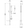 Mexen DF00 stumdomas dušo komplektas, Chromo - 785004582-00