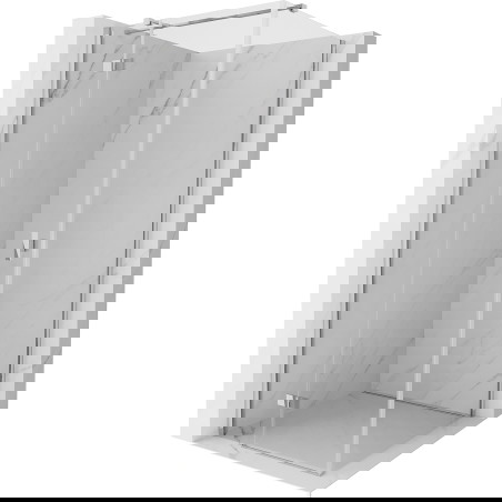 Mexen Mist-H T 90 x 90 cm į kairę atveriama dušo kabina, skaidri, chromas - 8A5T-090-090-01-00-L